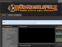 Tablet Screenshot of hoergruselspiele.de